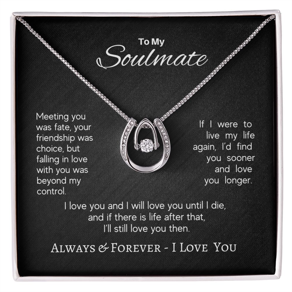 Soulmate - Meeting you was Fate - Lucky Love Necklace