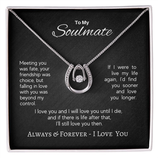 Soulmate - Meeting you was Fate - Lucky Love Necklace