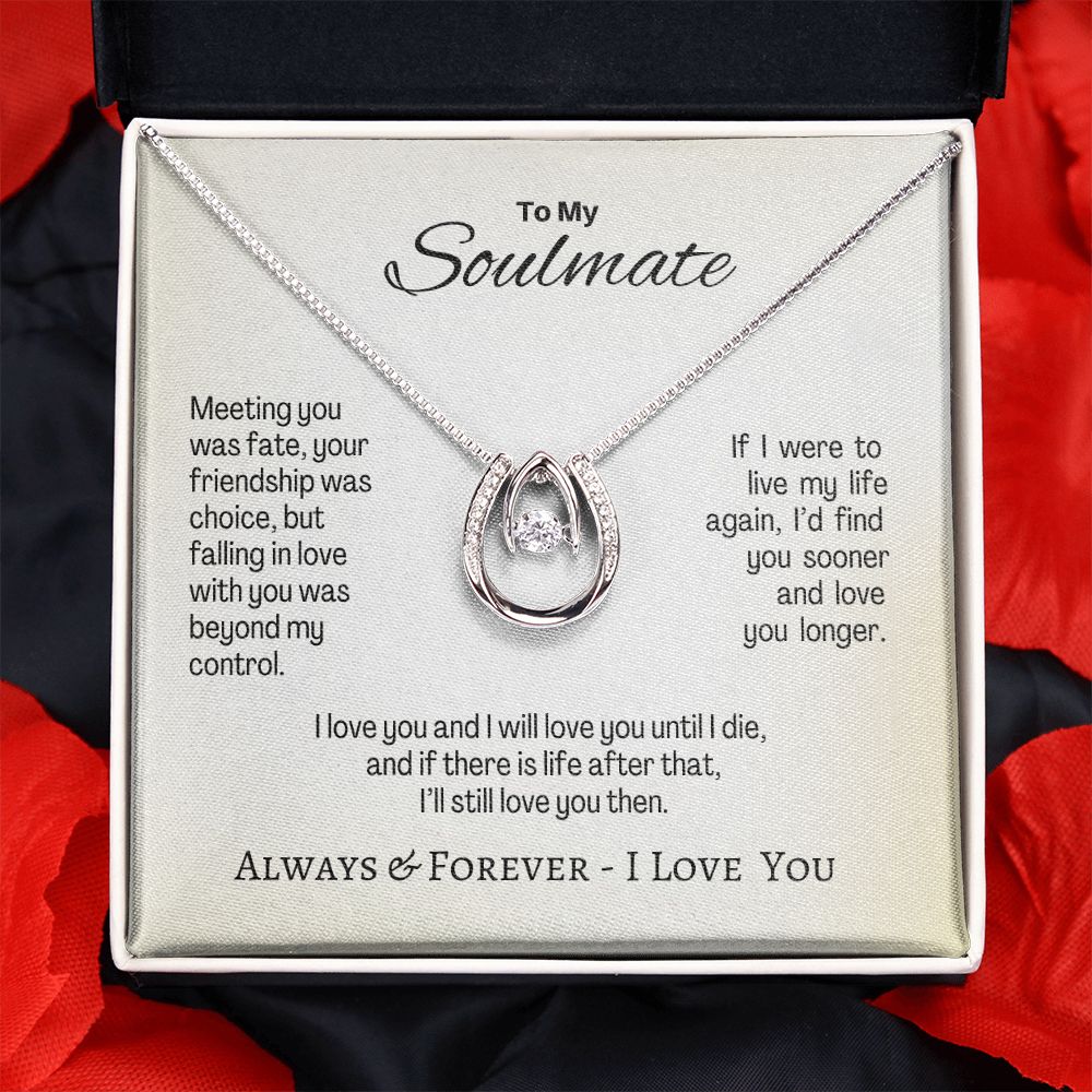 Soulmate - Meeting You Was Fate - Lucky in Love Necklace