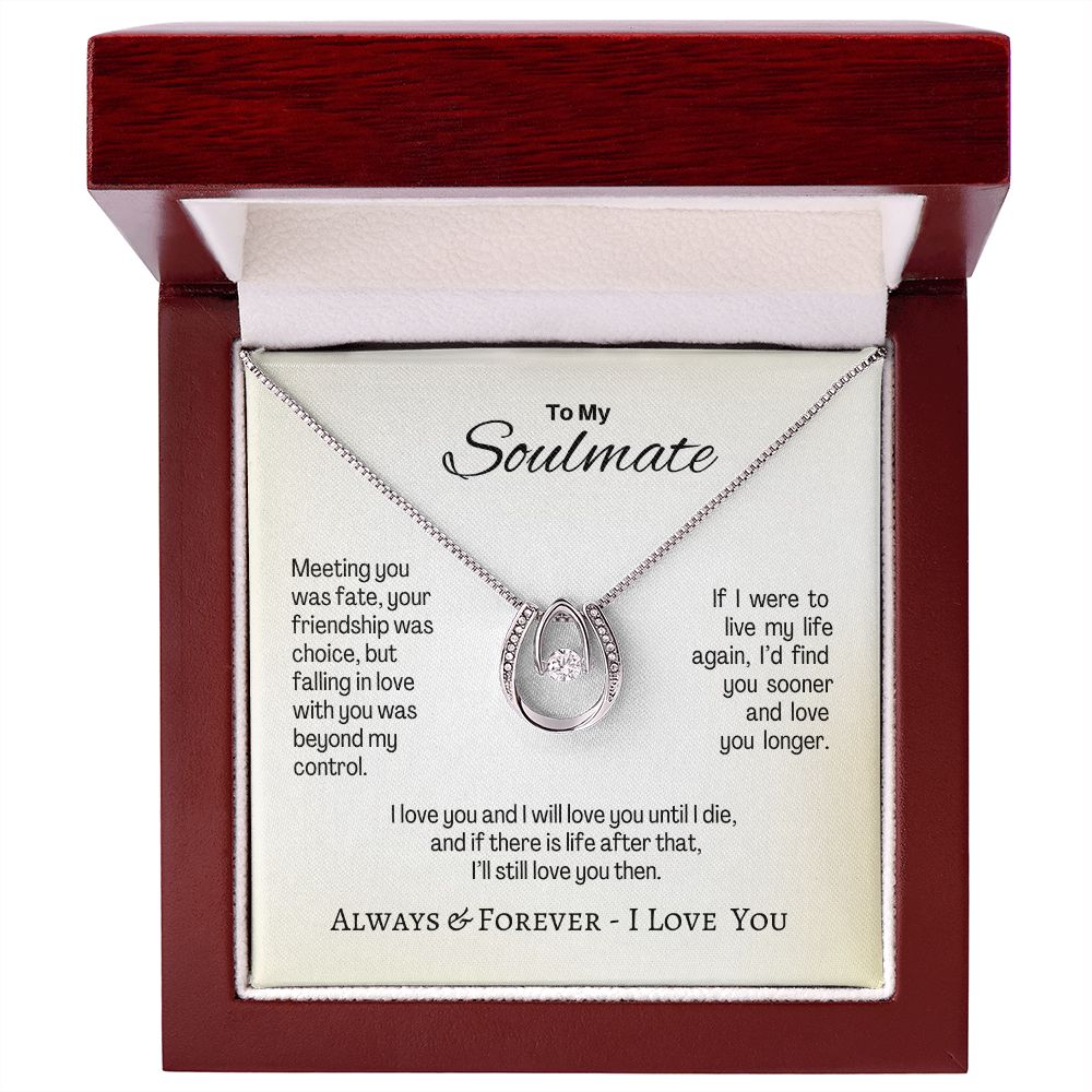 Soulmate - Meeting You Was Fate - Lucky in Love Necklace