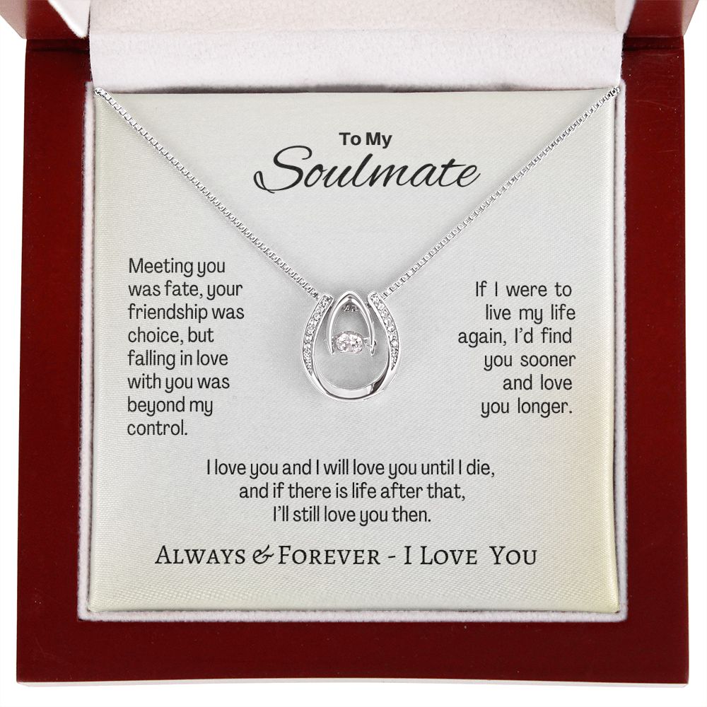 Soulmate - Meeting You Was Fate - Lucky in Love Necklace