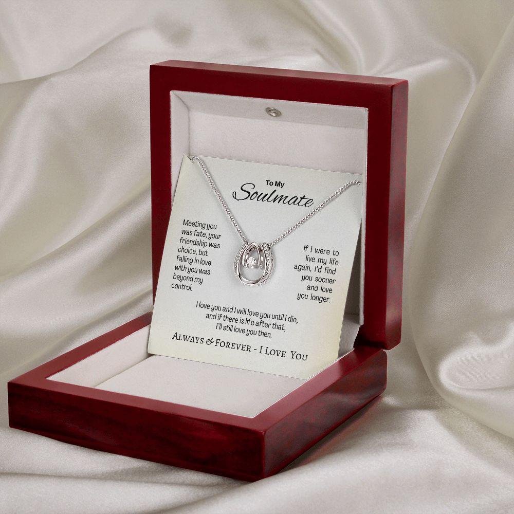 Soulmate - Meeting You Was Fate - Lucky in Love Necklace