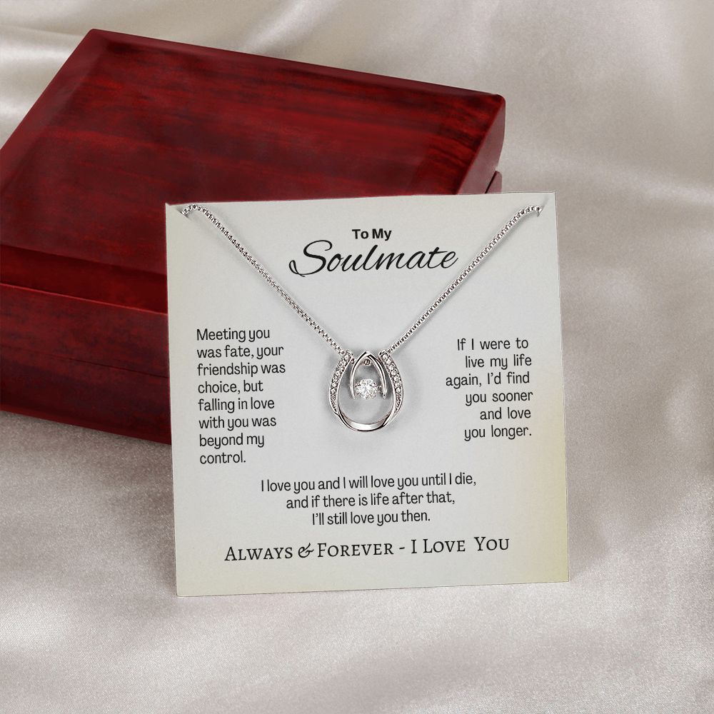 Soulmate - Meeting You Was Fate - Lucky in Love Necklace