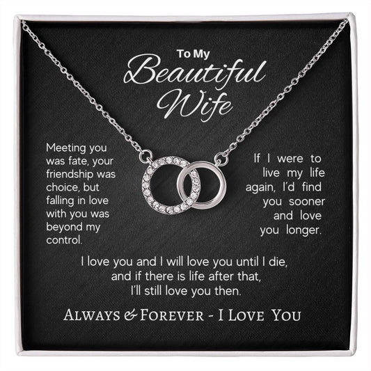 Beautiful Wife - Meeting You Was Fate - Perfect Pair Necklace