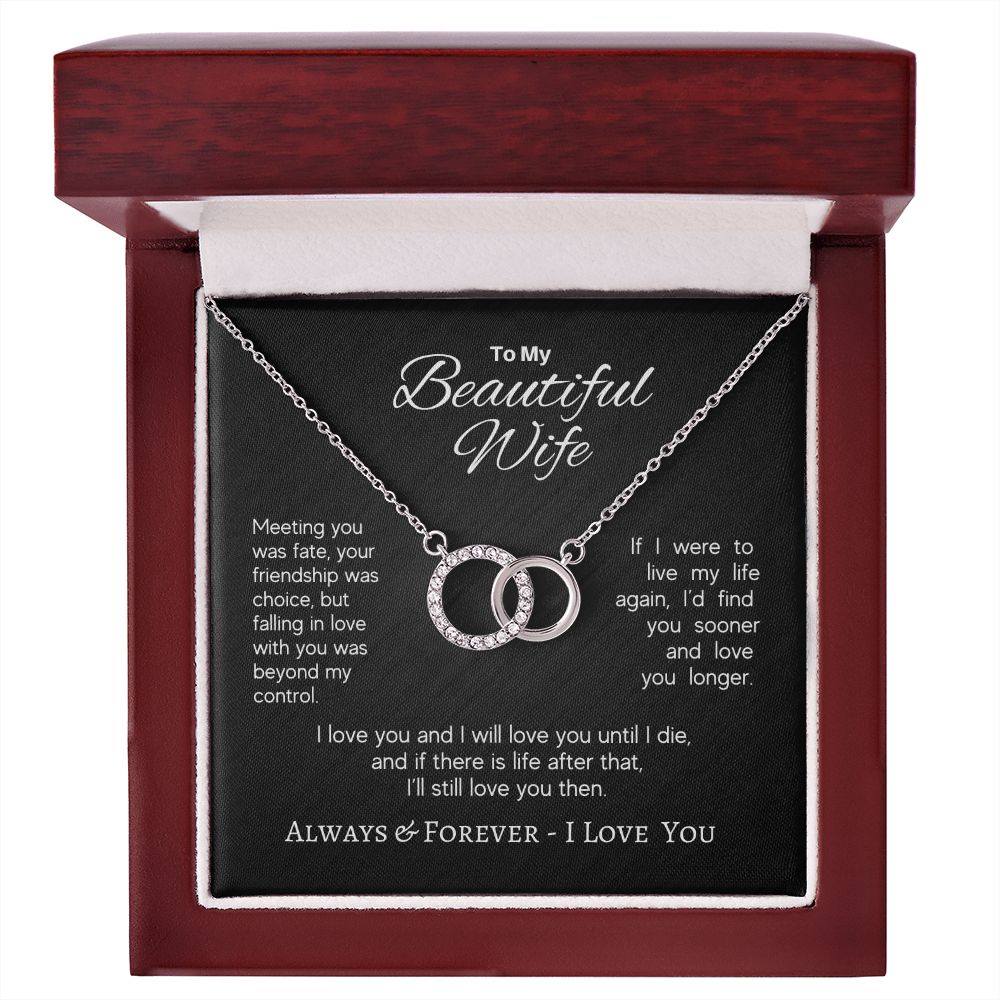 Beautiful Wife - Meeting You Was Fate - Perfect Pair Necklace