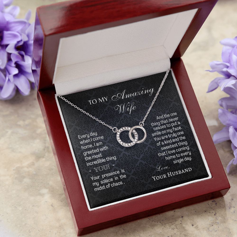 Amazing Wife - Sweetest Thing - Perfect Pair Necklace