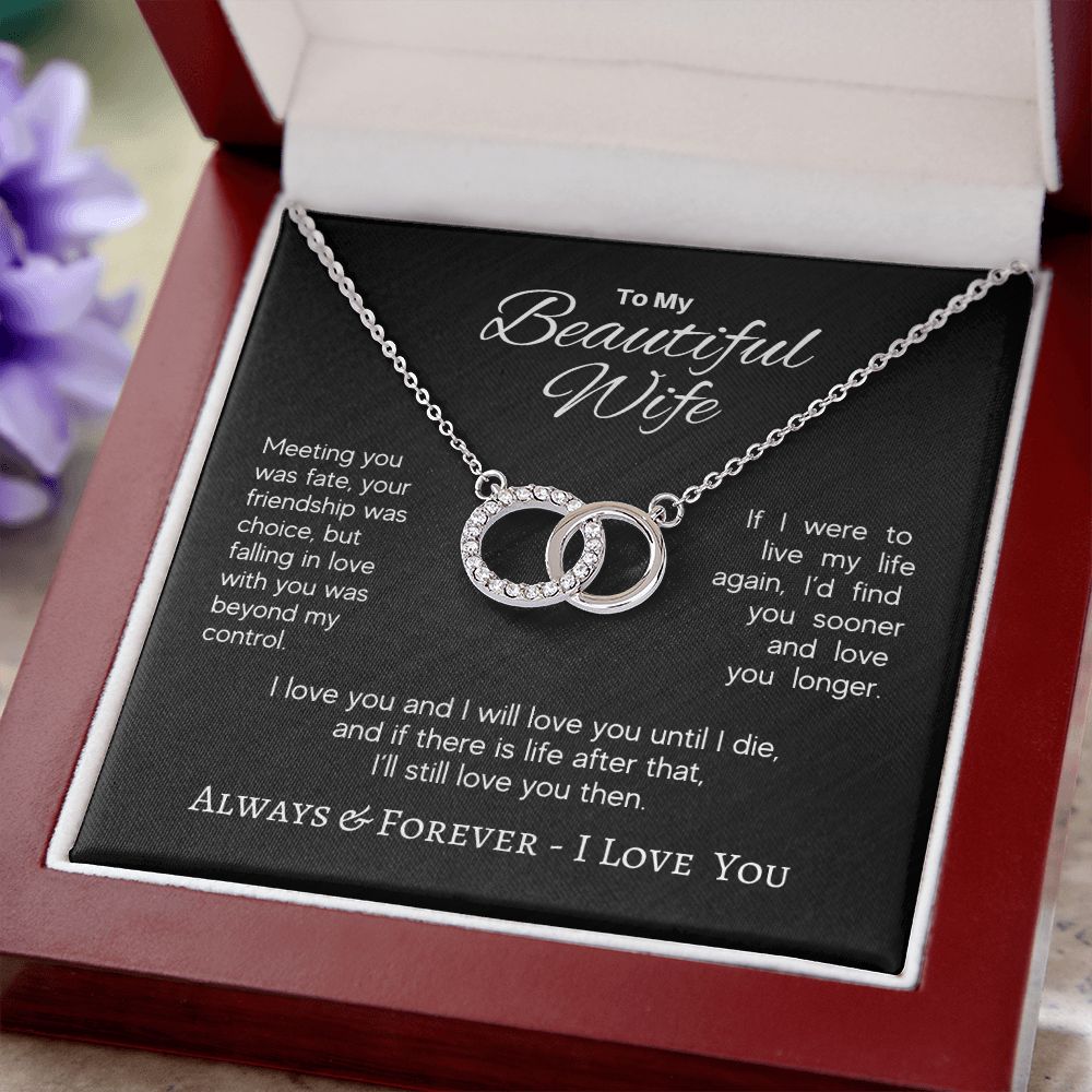 Beautiful Wife - Meeting You Was Fate - Perfect Pair Necklace