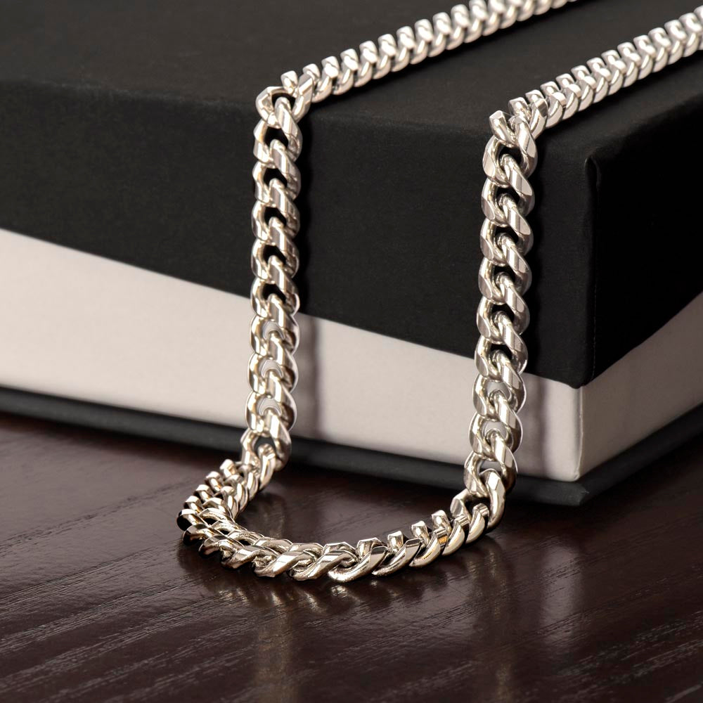 Dear Son - Never Forget that I Love You - Cuban Link Chain