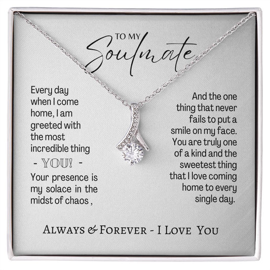 My Soulmate - The Sweetest Thing Alluring Beauty 14K White Gold Finish