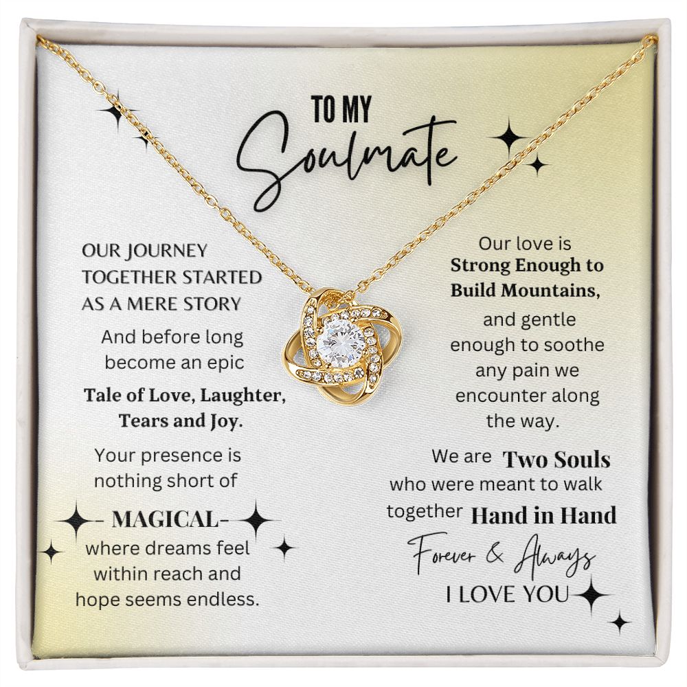 Soulmate - Our Journey Together - Love Knot Necklace