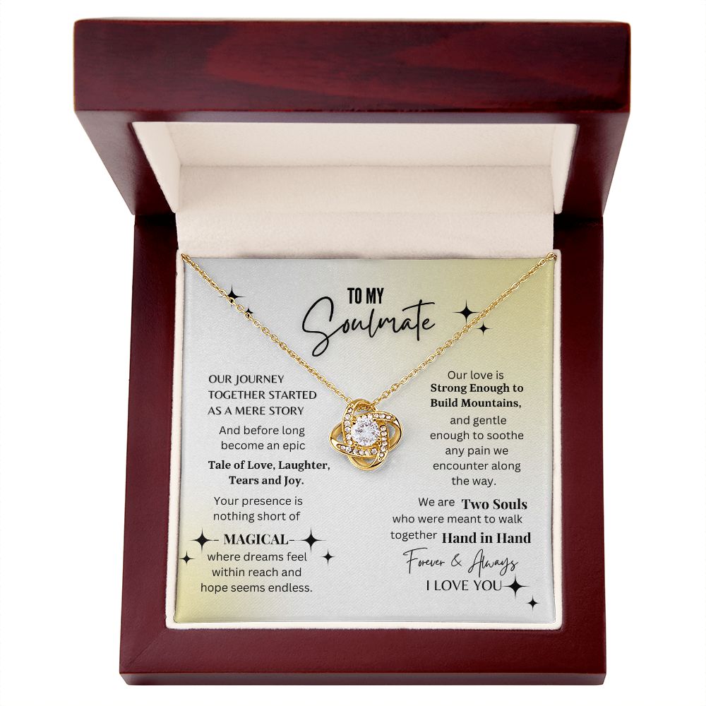 Soulmate - Our Journey Together - Love Knot Necklace