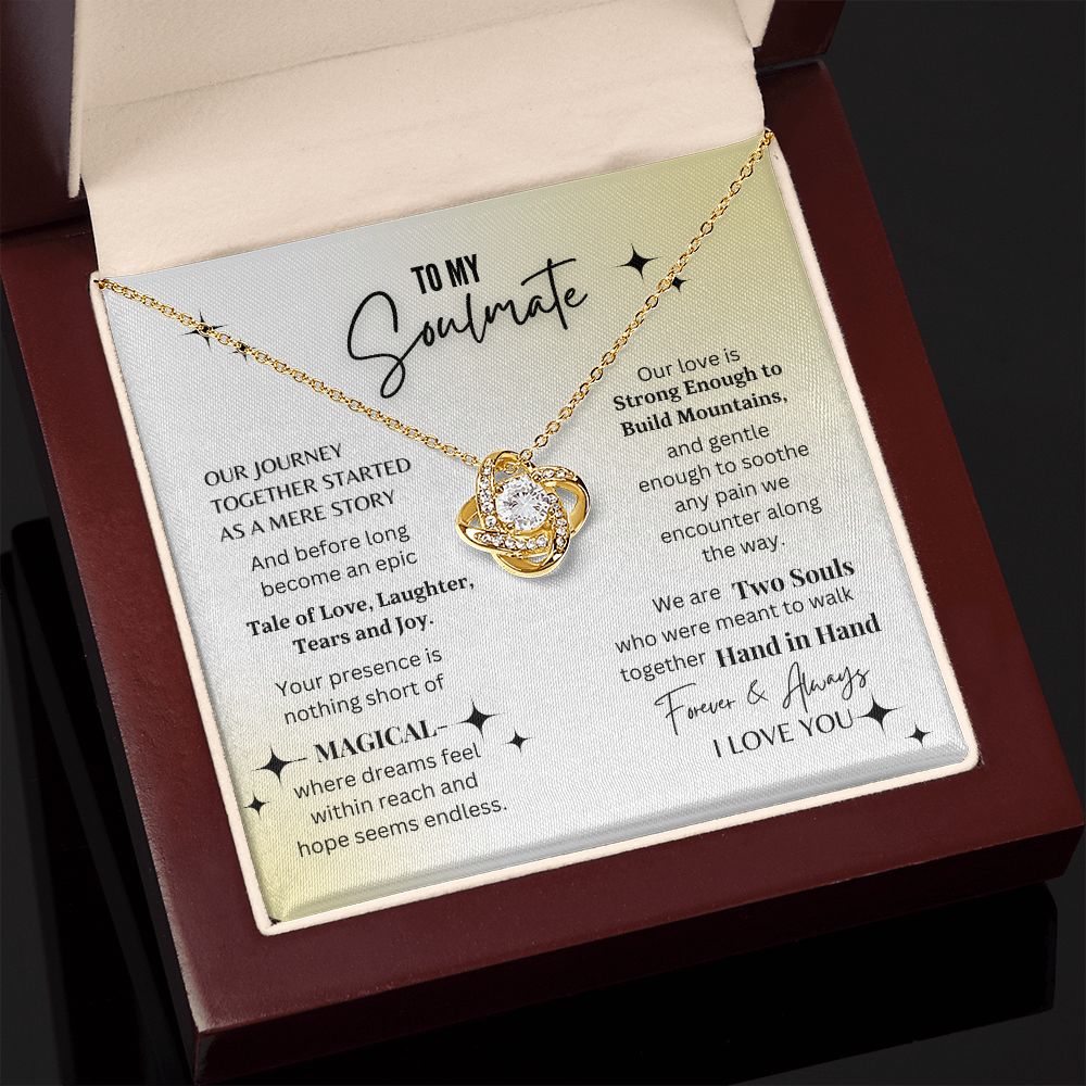 Soulmate - Our Journey Together - Love Knot Necklace