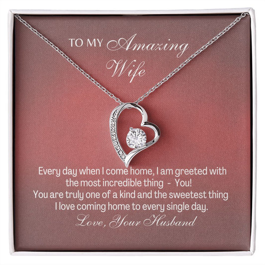 Amazing Wife - Sweetest Thing - Forever Love Necklace