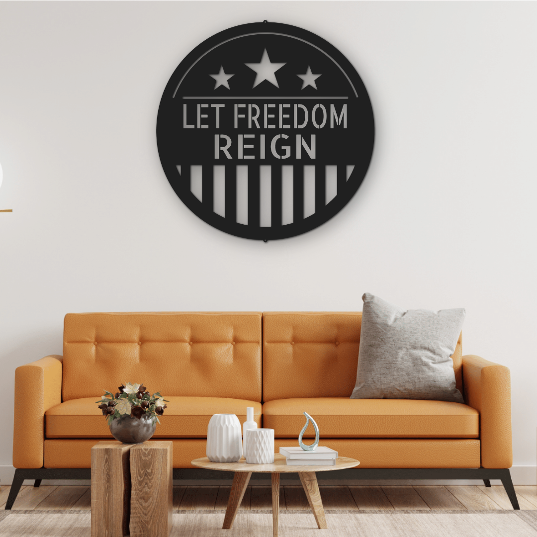 American Plaque Monogram - Personalized Wall Art