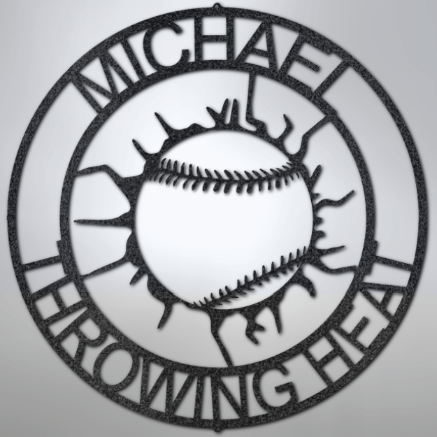 Baseball Wall Monogram